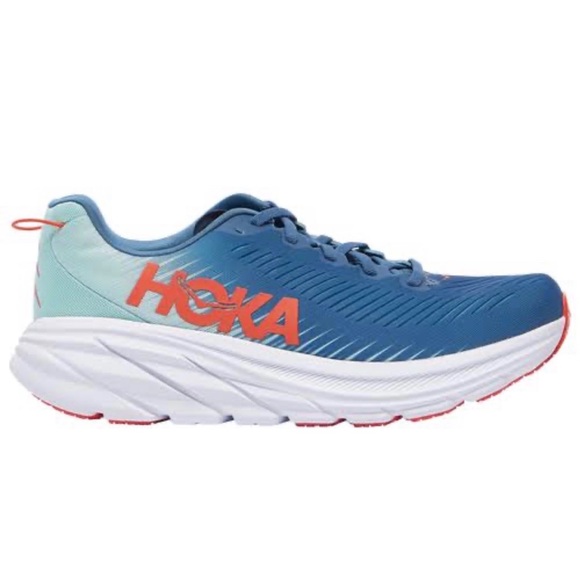 Hoka ONE ONE Rincon 3 MENS Running Shoe Blue Orange Size 12